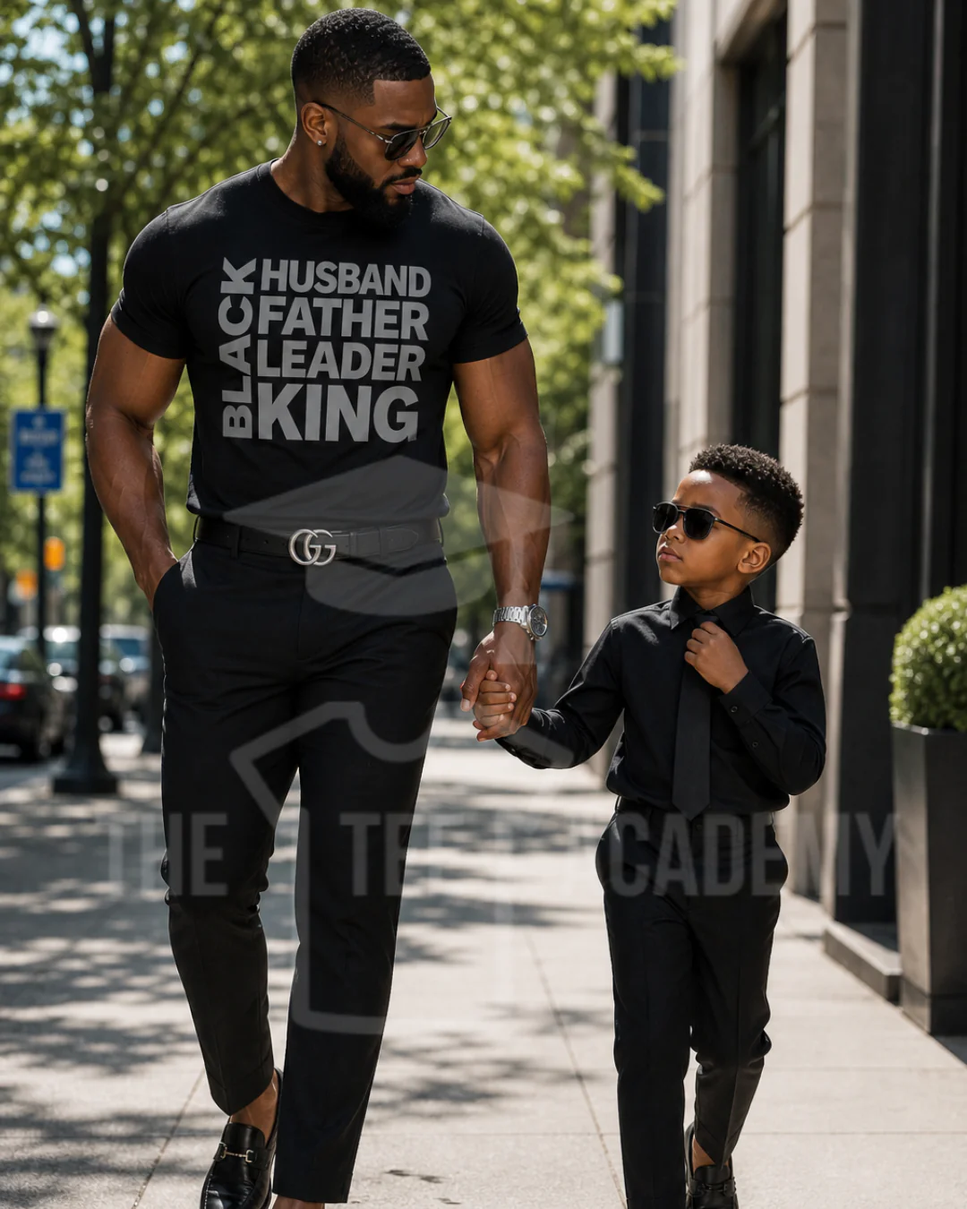 Black Husband Father Leader- Screen Print Transfer