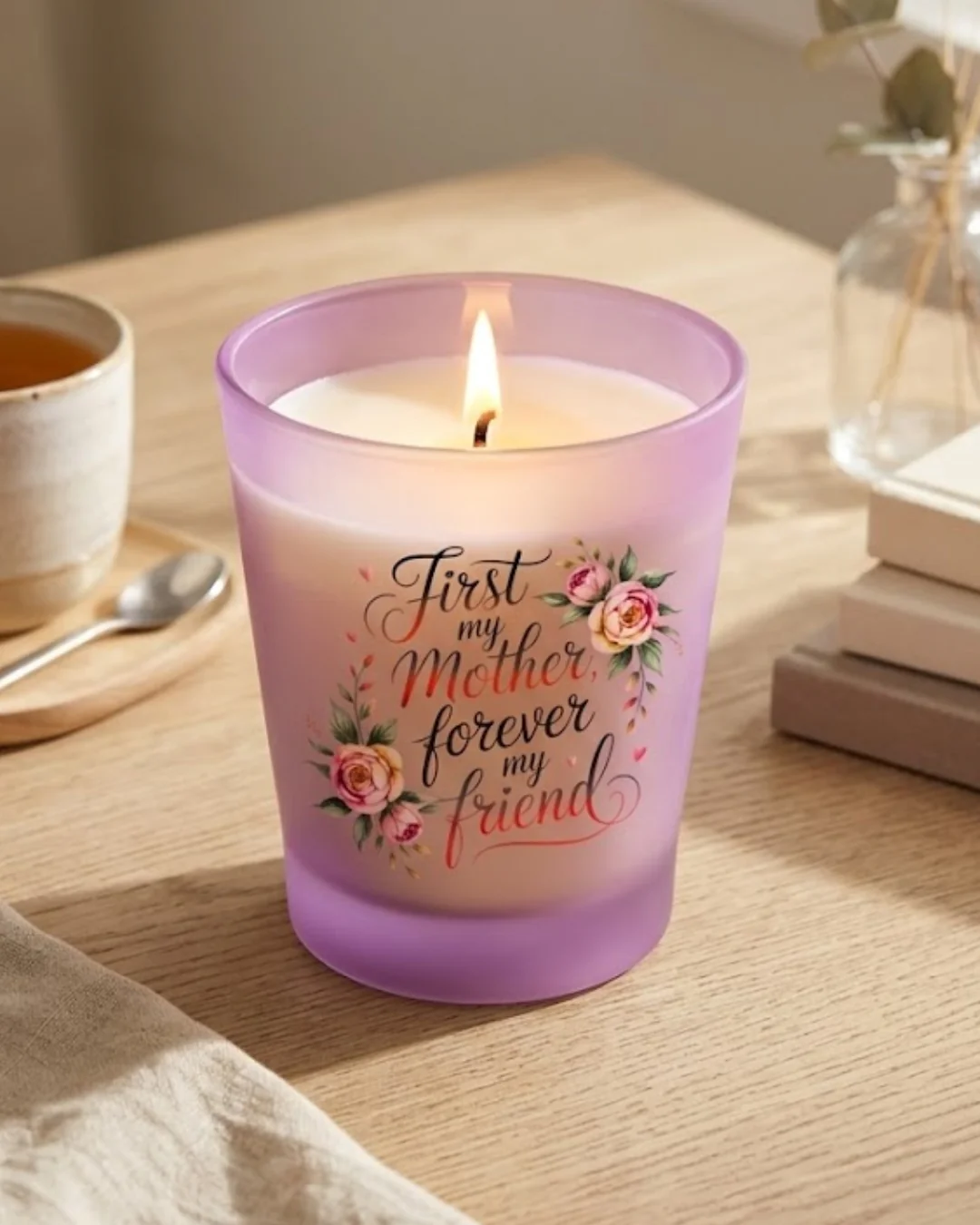 UV DTF Cup Decal- First My Mother, Forever My Friend